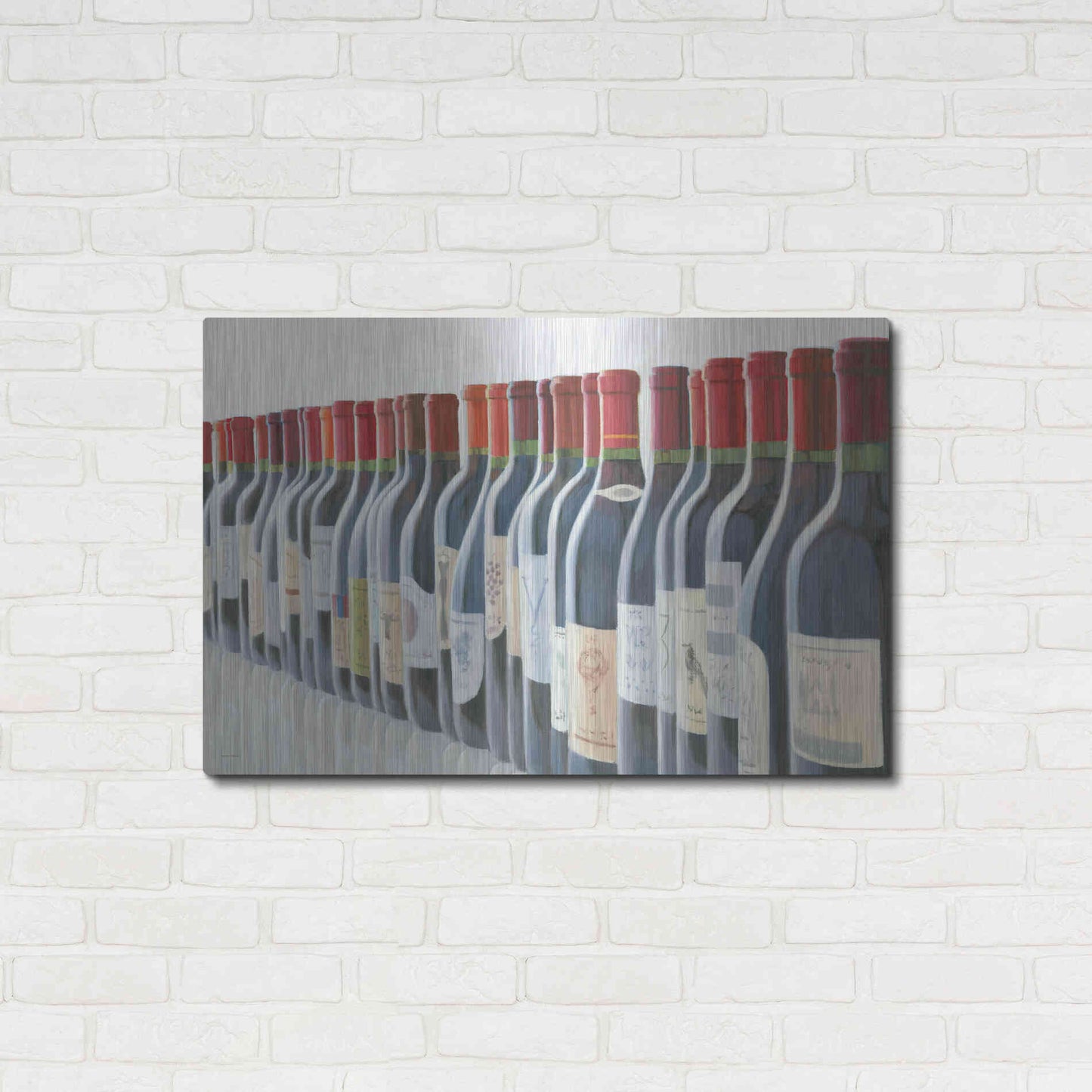 Luxe Metal Art 'Splendid Reds' by Marco Fabiano, Metal Wall Art,36x24