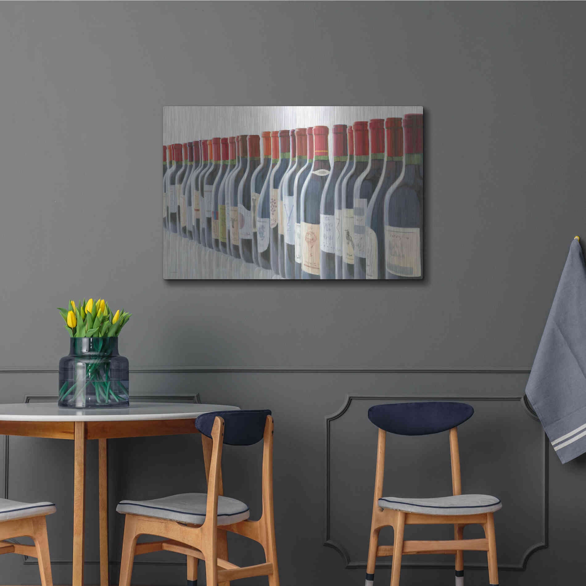 Luxe Metal Art 'Splendid Reds' by Marco Fabiano, Metal Wall Art,36x24