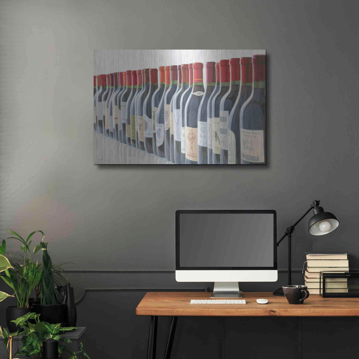 Luxe Metal Art 'Splendid Reds' by Marco Fabiano, Metal Wall Art,36x24