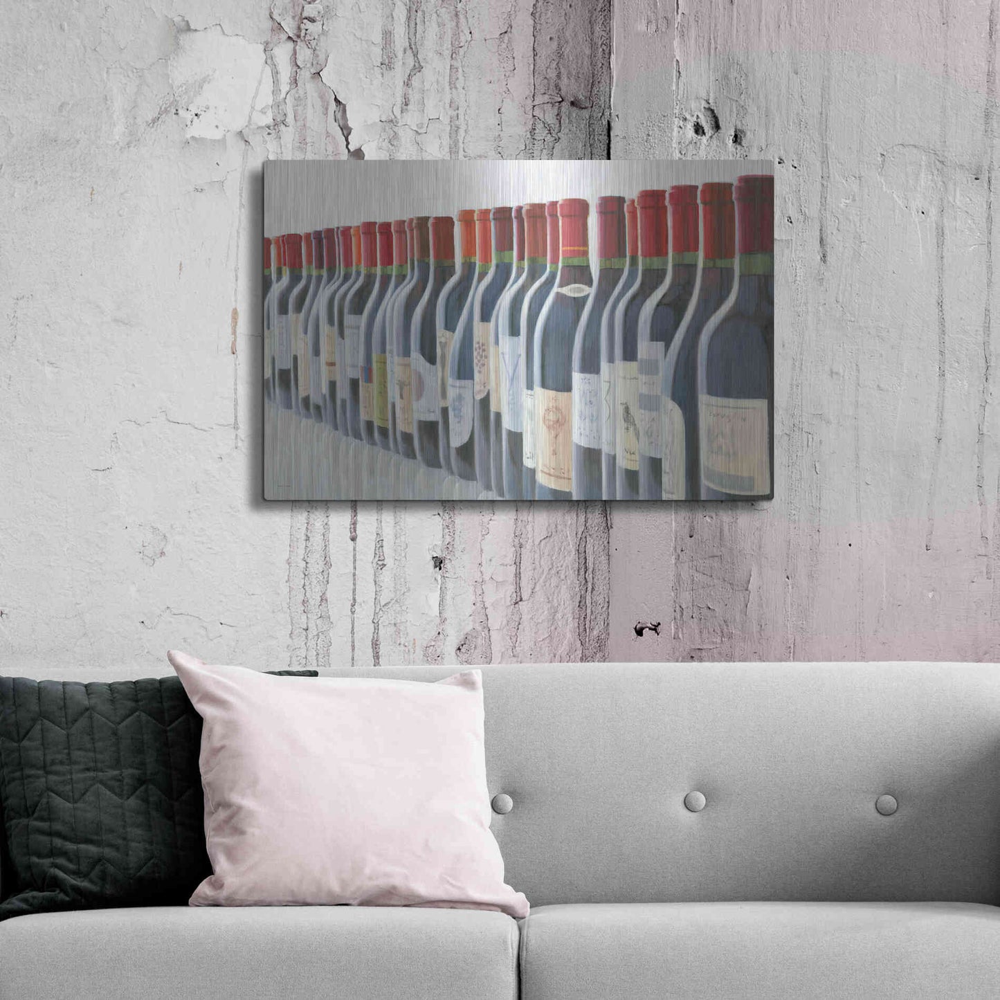 Luxe Metal Art 'Splendid Reds' by Marco Fabiano, Metal Wall Art,36x24