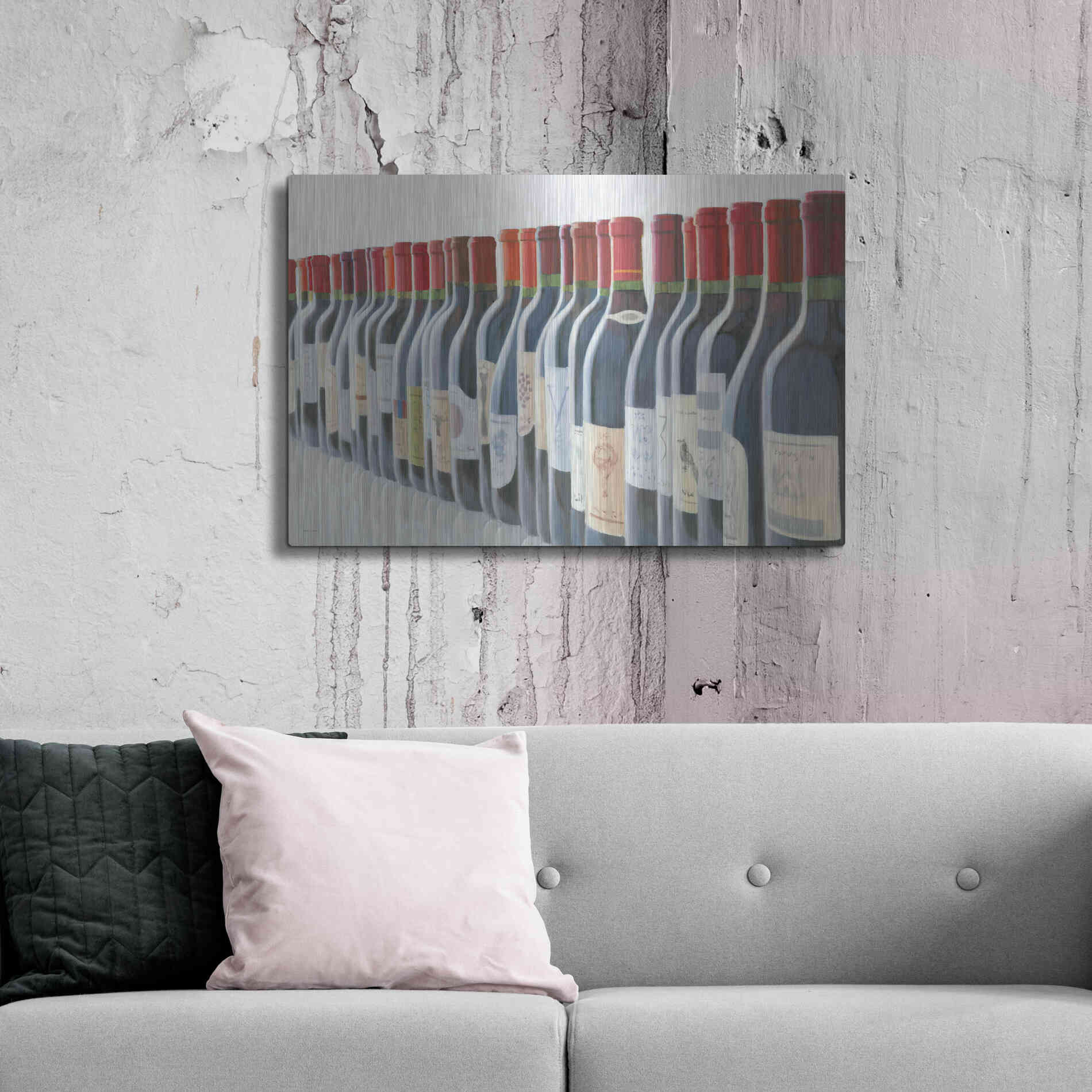 Luxe Metal Art 'Splendid Reds' by Marco Fabiano, Metal Wall Art,36x24