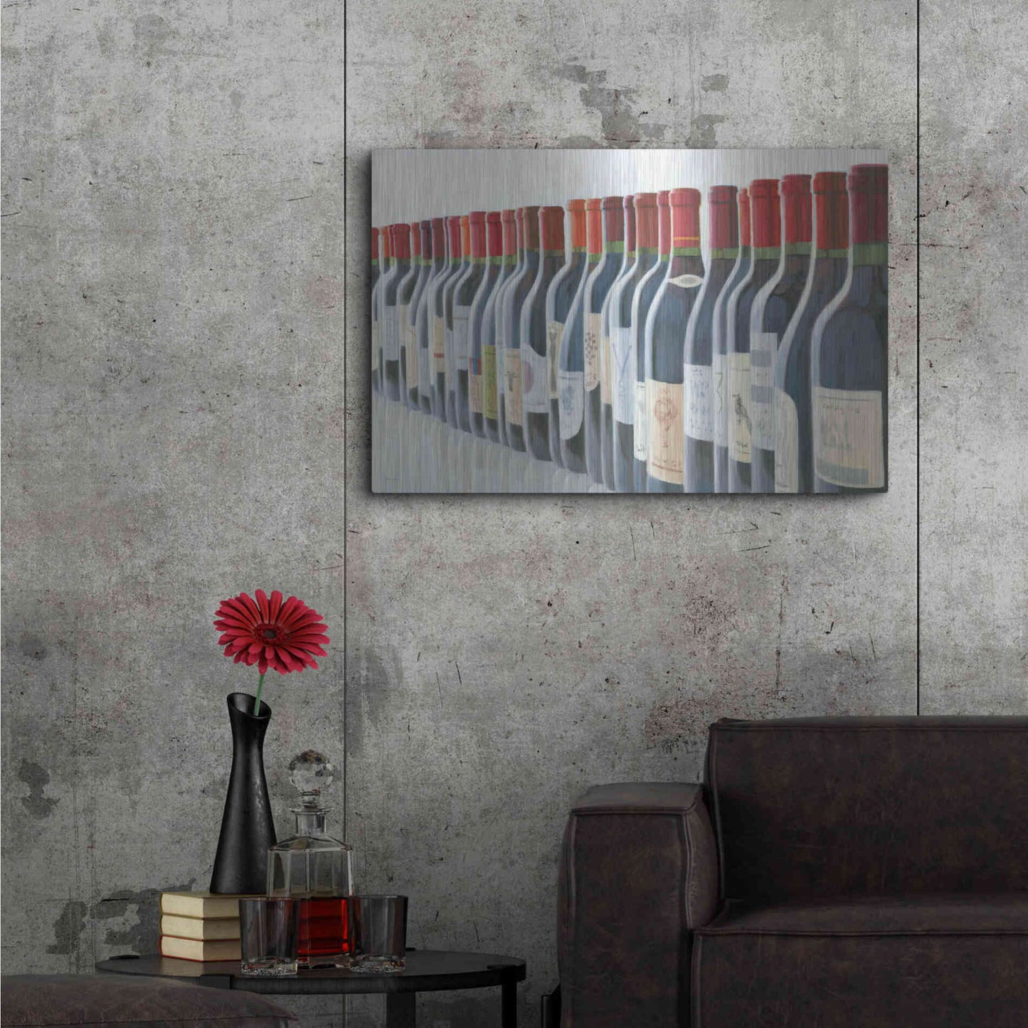 Luxe Metal Art 'Splendid Reds' by Marco Fabiano, Metal Wall Art,36x24
