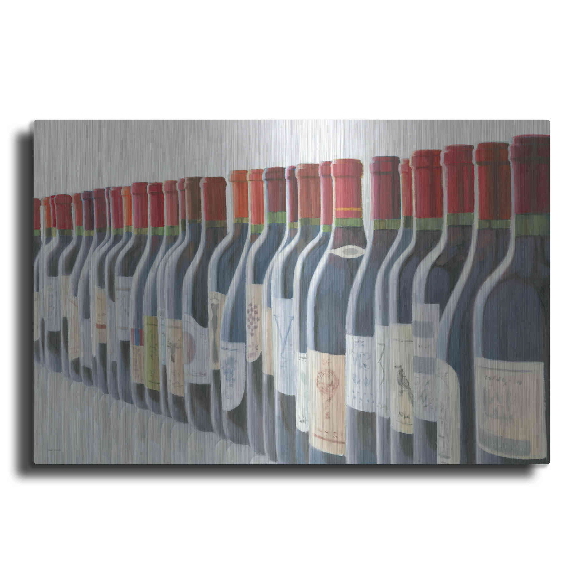 Luxe Metal Art 'Splendid Reds' by Marco Fabiano, Metal Wall Art