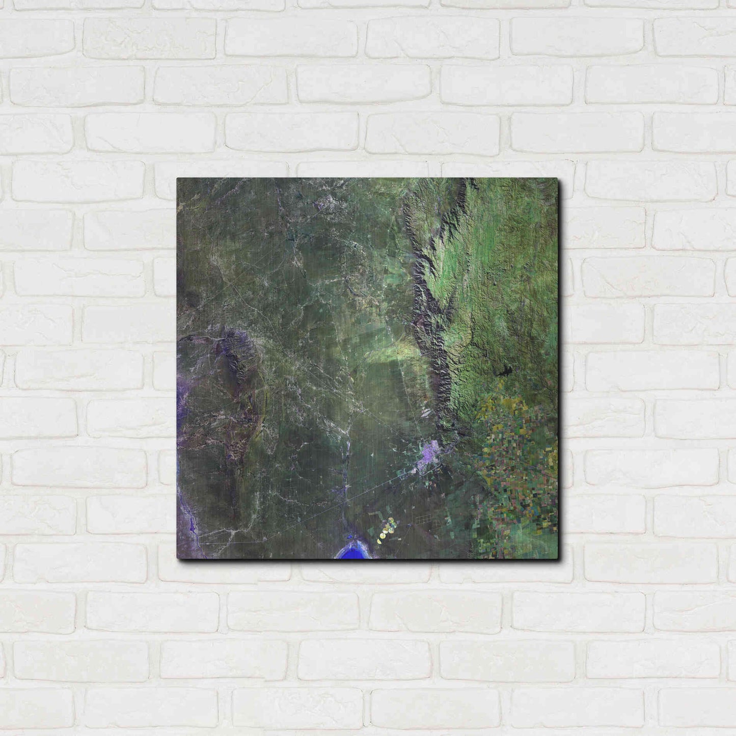 Luxe Metal Art 'Earth as Art: San Luis,' Metal Wall Art,24x24