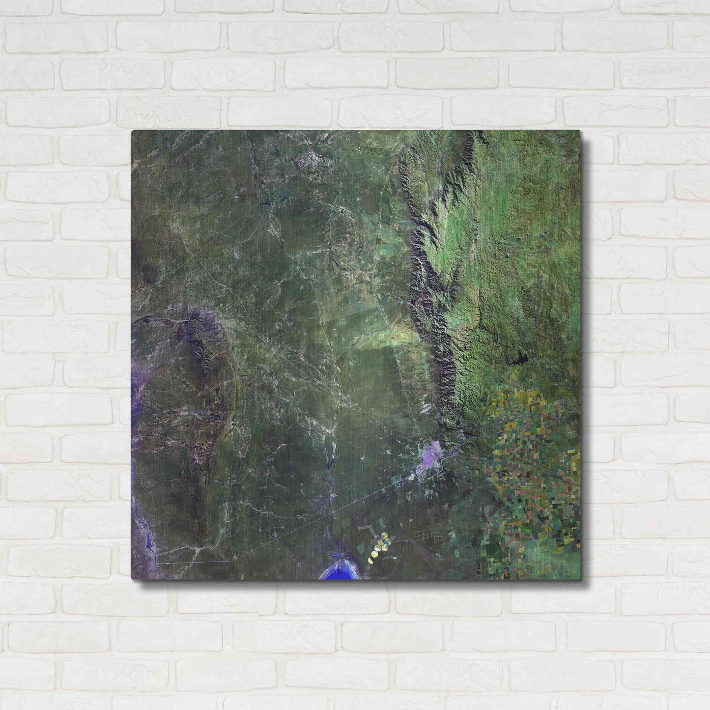 Luxe Metal Art 'Earth as Art: San Luis,' Metal Wall Art,36x36