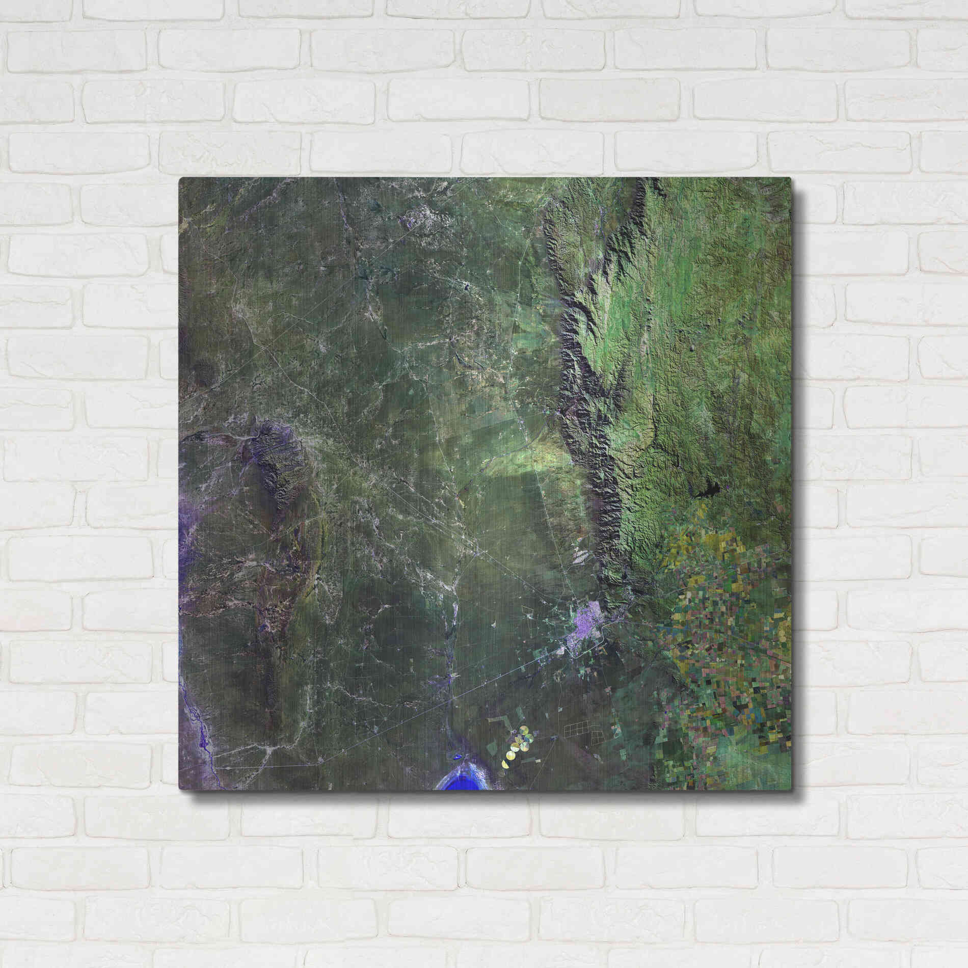 Luxe Metal Art 'Earth as Art: San Luis,' Metal Wall Art,36x36