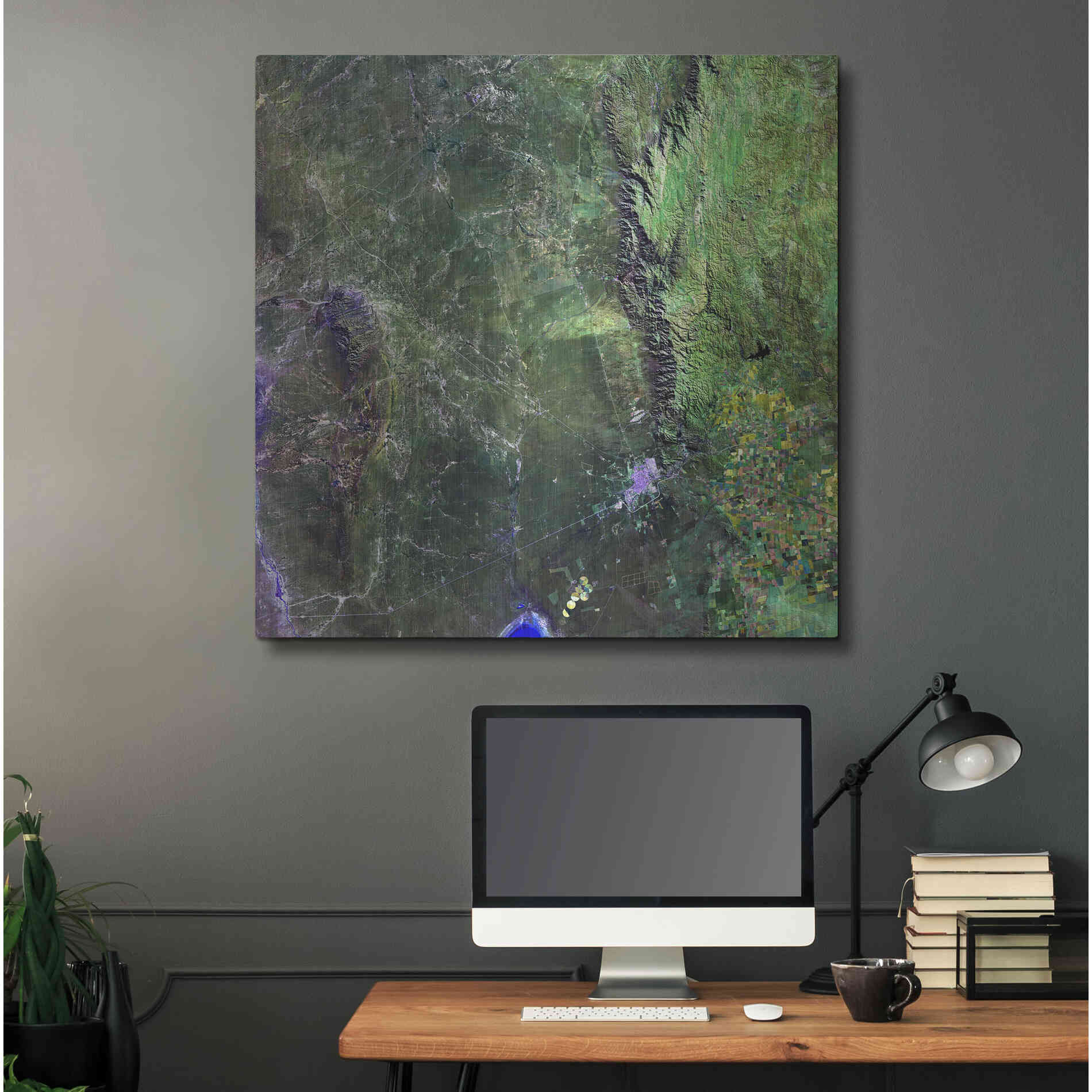 Luxe Metal Art 'Earth as Art: San Luis,' Metal Wall Art,36x36