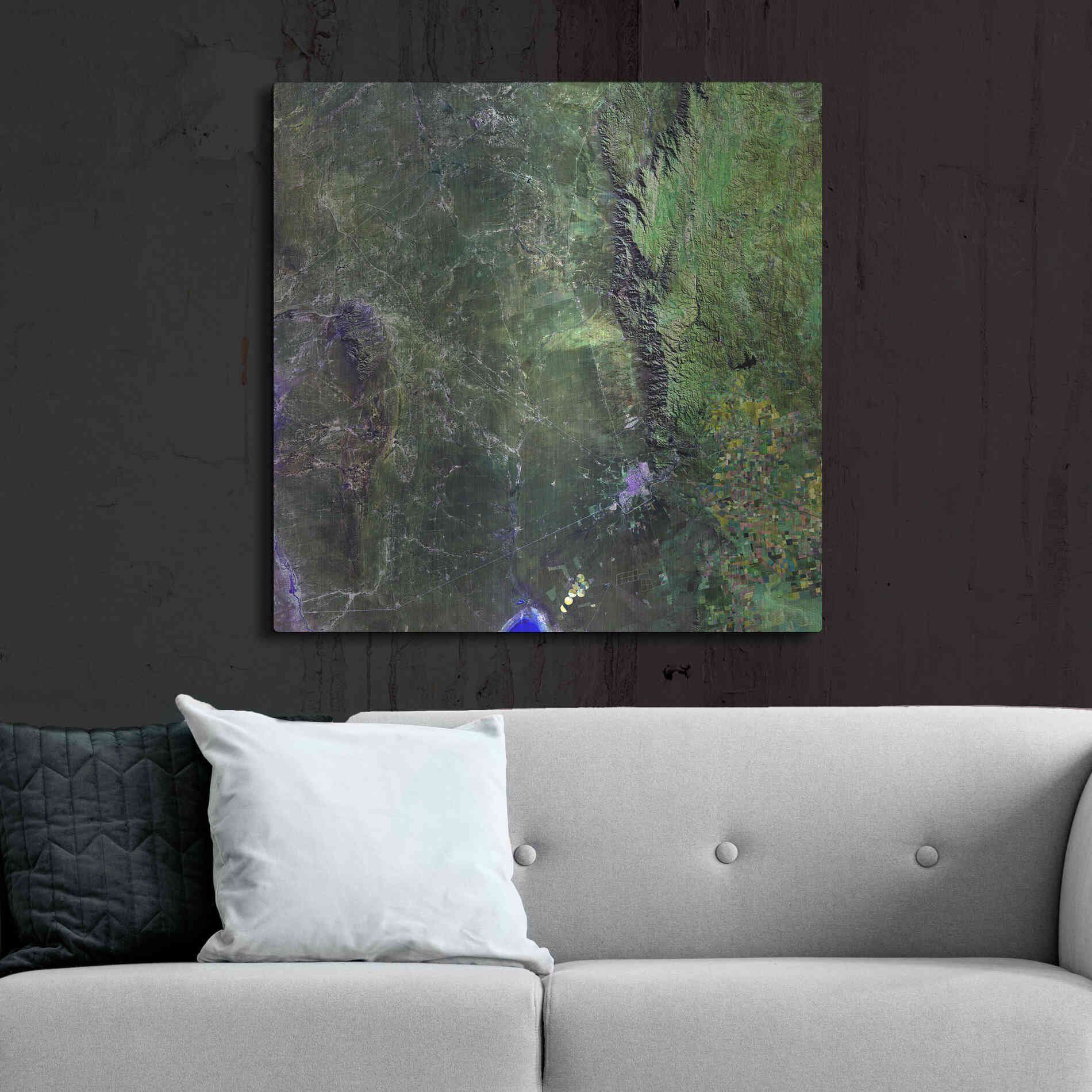 Luxe Metal Art 'Earth as Art: San Luis,' Metal Wall Art,36x36