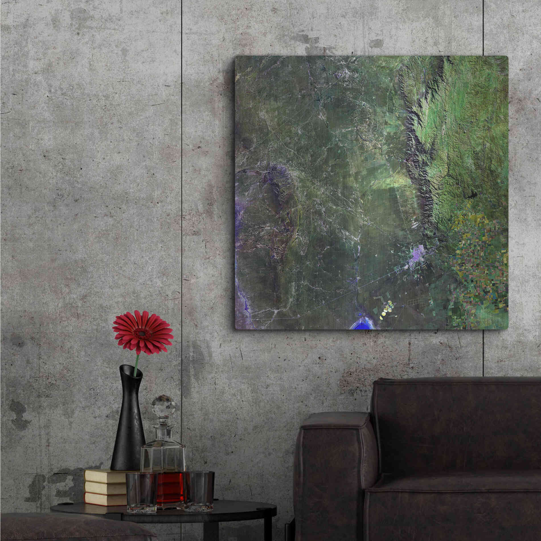 Luxe Metal Art 'Earth as Art: San Luis,' Metal Wall Art,36x36