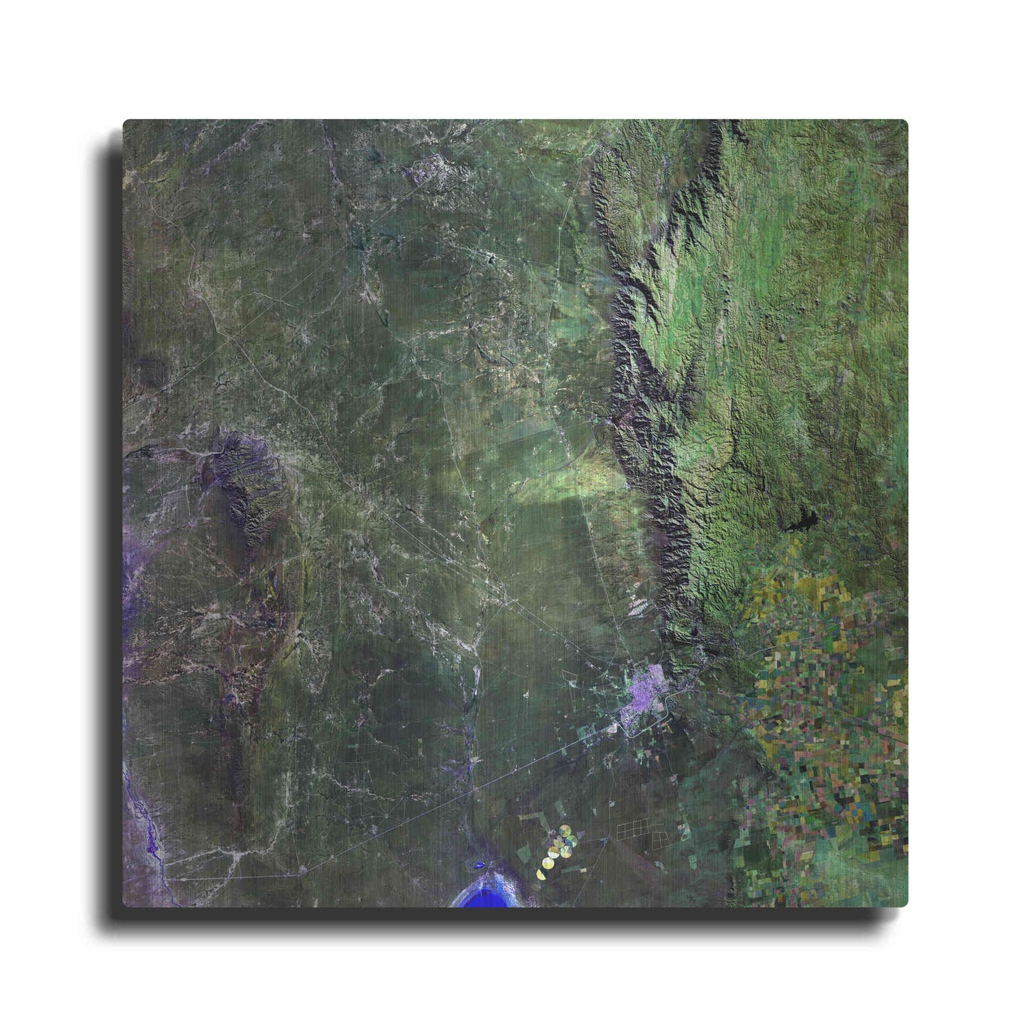 Luxe Metal Art 'Earth as Art: San Luis,' Metal Wall Art