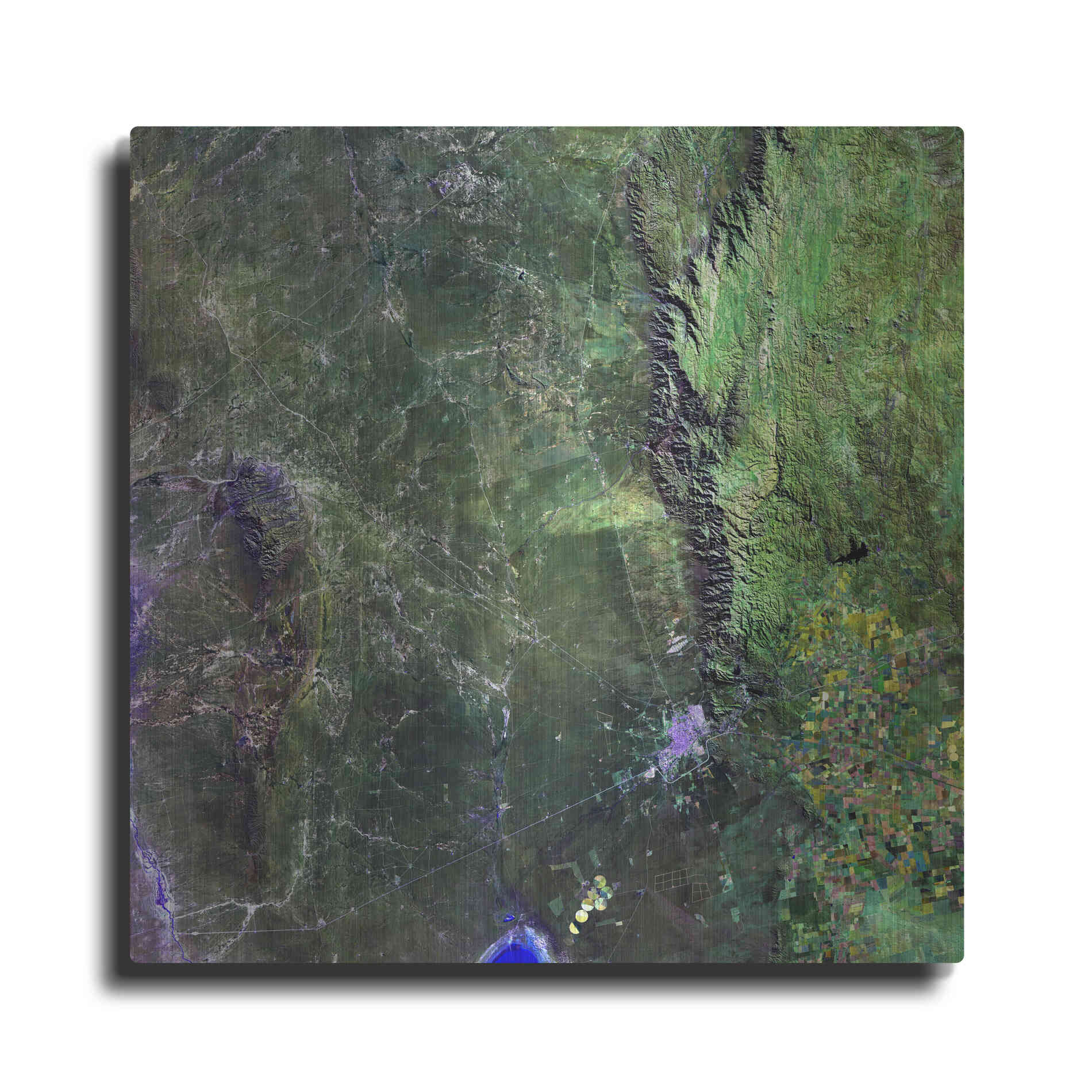 Luxe Metal Art 'Earth as Art: San Luis,' Metal Wall Art