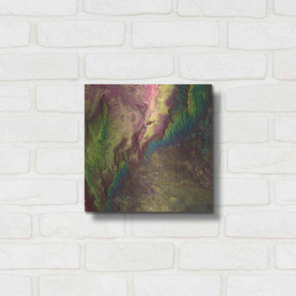 Luxe Metal Art 'Earth as Art: Sierra de Velasco,' Metal Wall Art,12x12