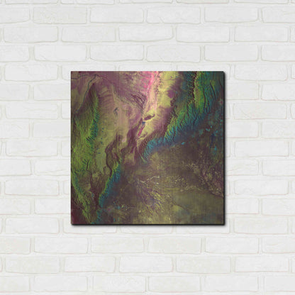 Luxe Metal Art 'Earth as Art: Sierra de Velasco,' Metal Wall Art,24x24