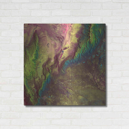 Luxe Metal Art 'Earth as Art: Sierra de Velasco,' Metal Wall Art,36x36