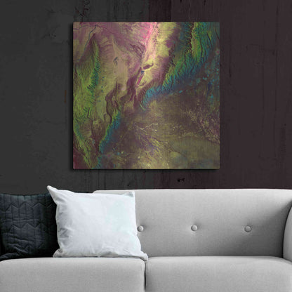 Luxe Metal Art 'Earth as Art: Sierra de Velasco,' Metal Wall Art,36x36