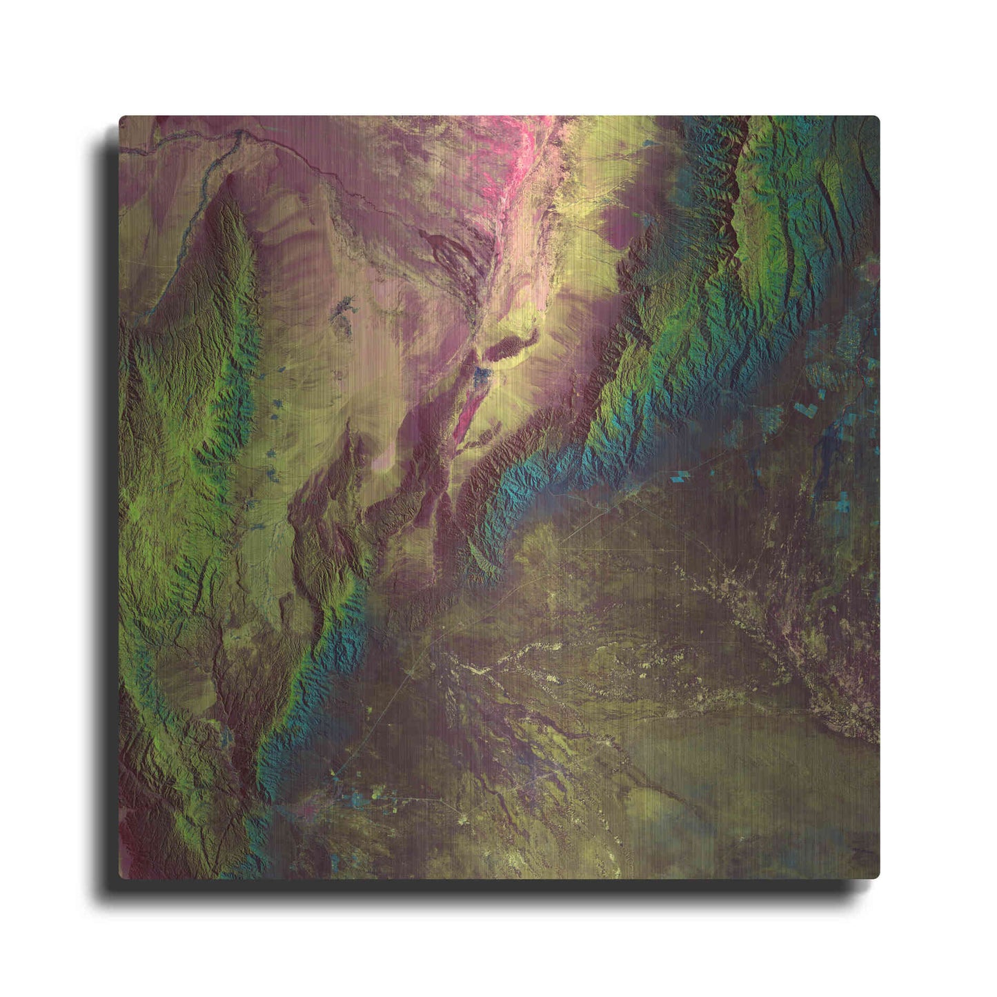 Luxe Metal Art 'Earth as Art: Sierra de Velasco,' Metal Wall Art