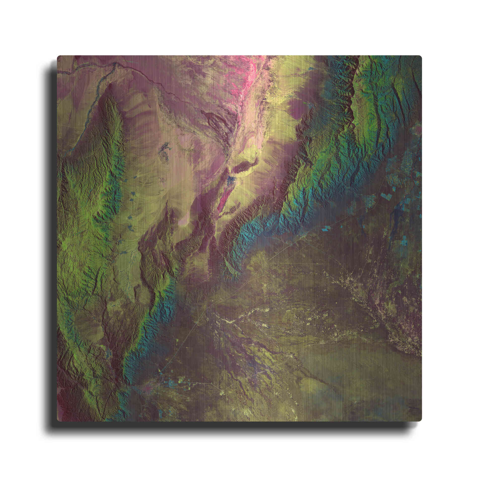 Luxe Metal Art 'Earth as Art: Sierra de Velasco,' Metal Wall Art