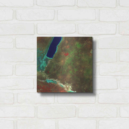 Luxe Metal Art 'Earth as Art: Sor Kaydak,' Metal Wall Art,12x12