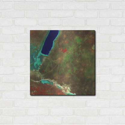 Luxe Metal Art 'Earth as Art: Sor Kaydak,' Metal Wall Art,24x24