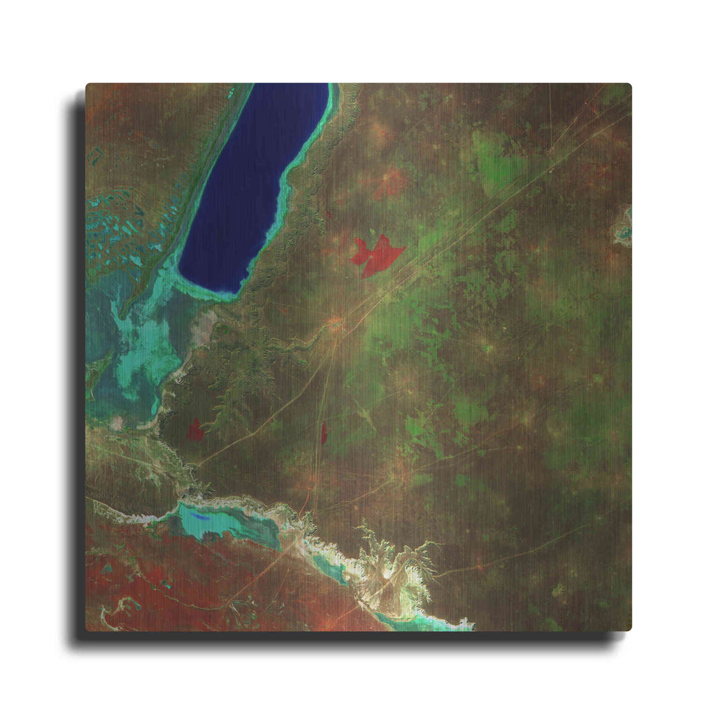 Luxe Metal Art 'Earth as Art: Sor Kaydak,' Metal Wall Art