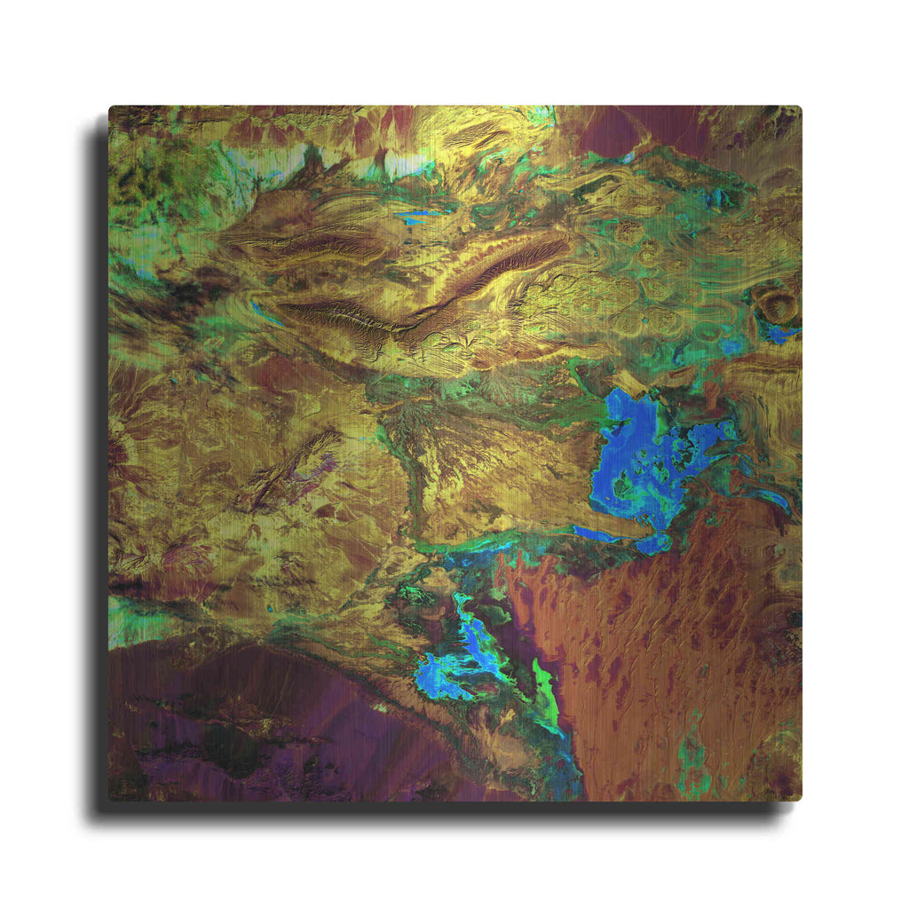 Luxe Metal Art 'Earth as Art: Spilled Paint,' Metal Wall Art