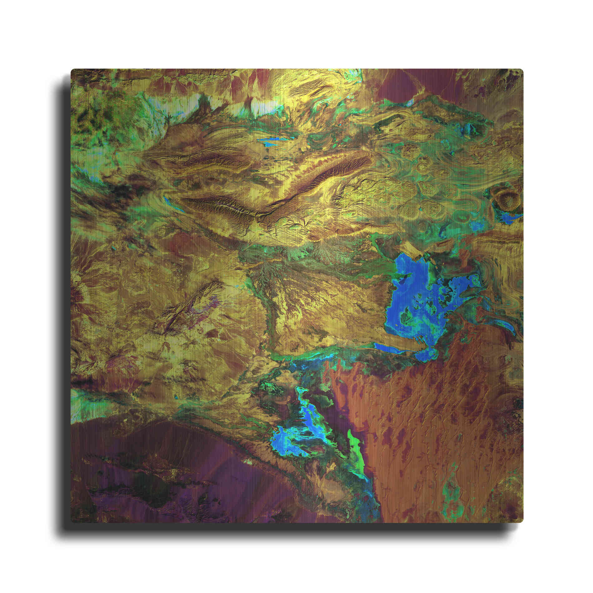 Luxe Metal Art 'Earth as Art: Spilled Paint,' Metal Wall Art