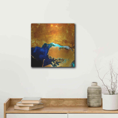 Luxe Metal Art 'Earth as Art: The Dardzha Monster,' Metal Wall Art,12x12