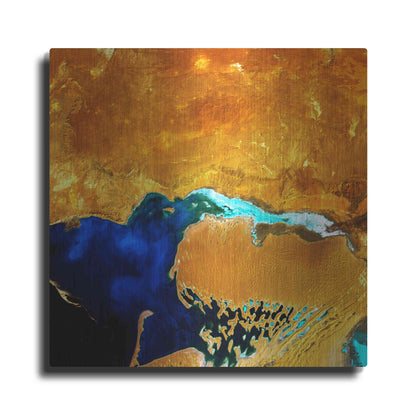 Luxe Metal Art 'Earth as Art: The Dardzha Monster,' Metal Wall Art