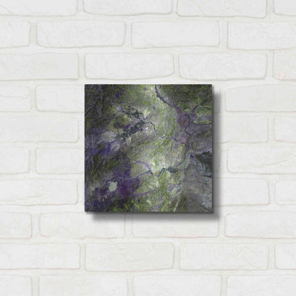 Luxe Metal Art 'Earth as Art: Waziristan Hills,' Metal Wall Art,12x12