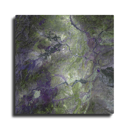 Luxe Metal Art 'Earth as Art: Waziristan Hills,' Metal Wall Art