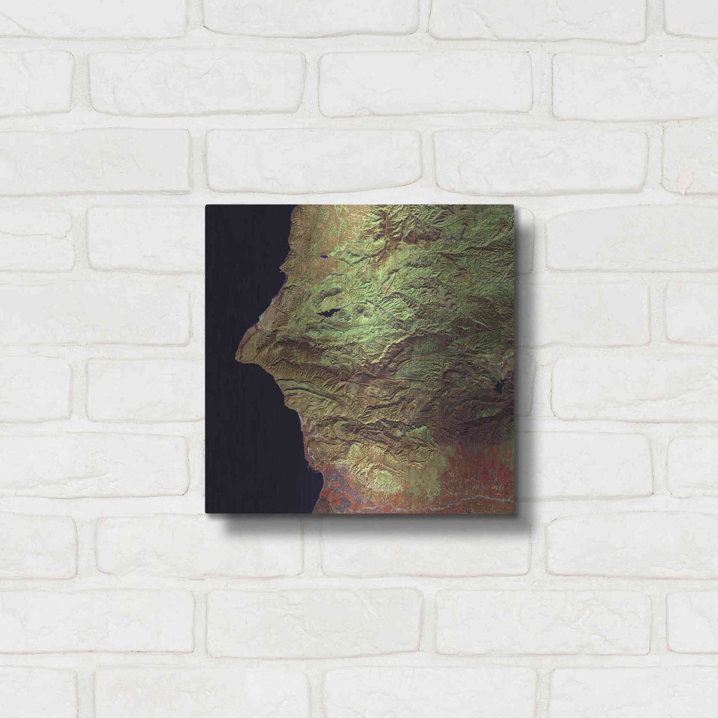 Luxe Metal Art 'Earth as Art: Earth Selfie,' Metal Wall Art,12x12