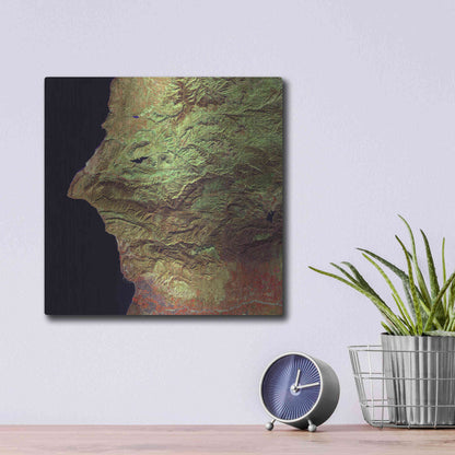 Luxe Metal Art 'Earth as Art: Earth Selfie,' Metal Wall Art,12x12