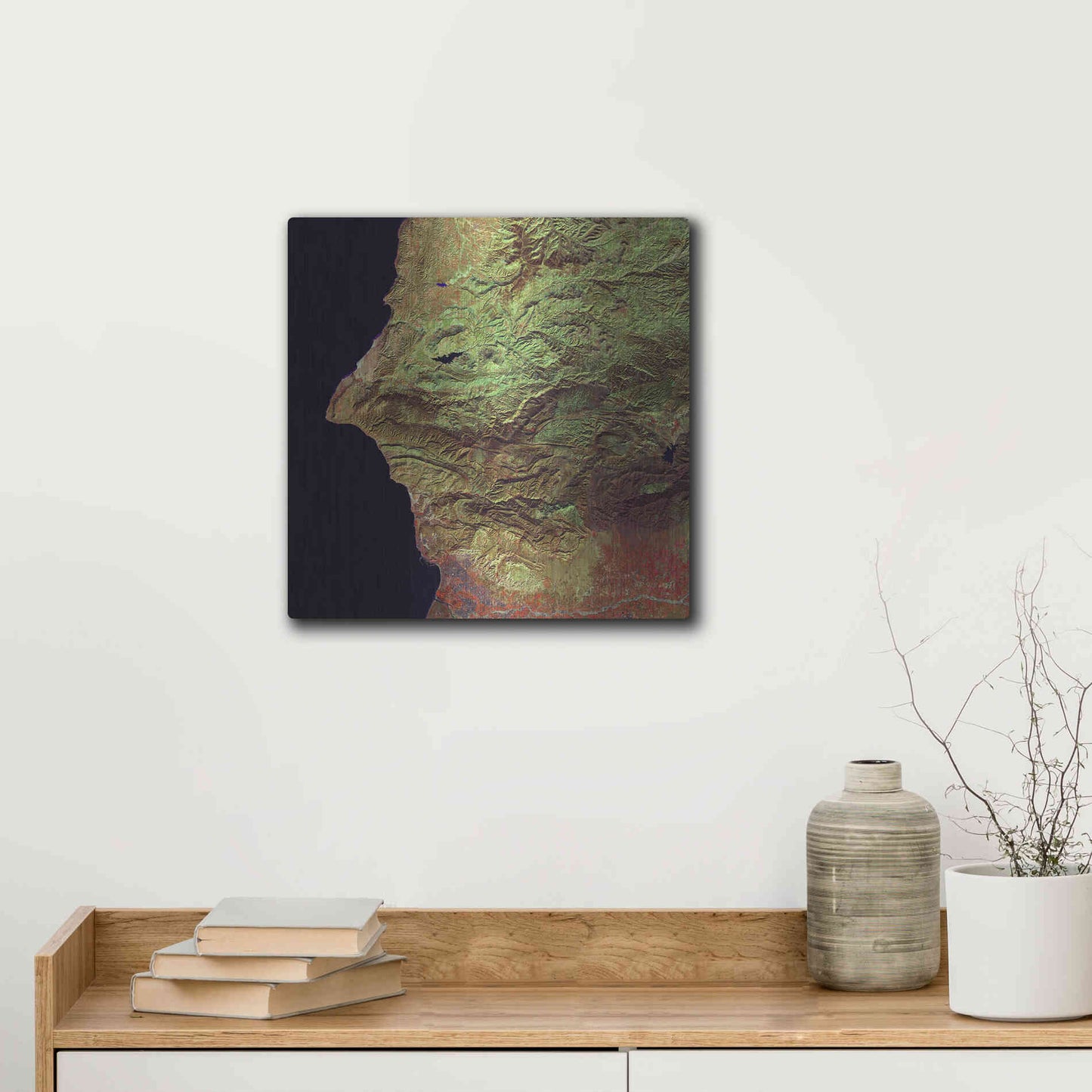 Luxe Metal Art 'Earth as Art: Earth Selfie,' Metal Wall Art,12x12