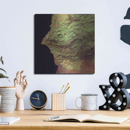 Luxe Metal Art 'Earth as Art: Earth Selfie,' Metal Wall Art,12x12