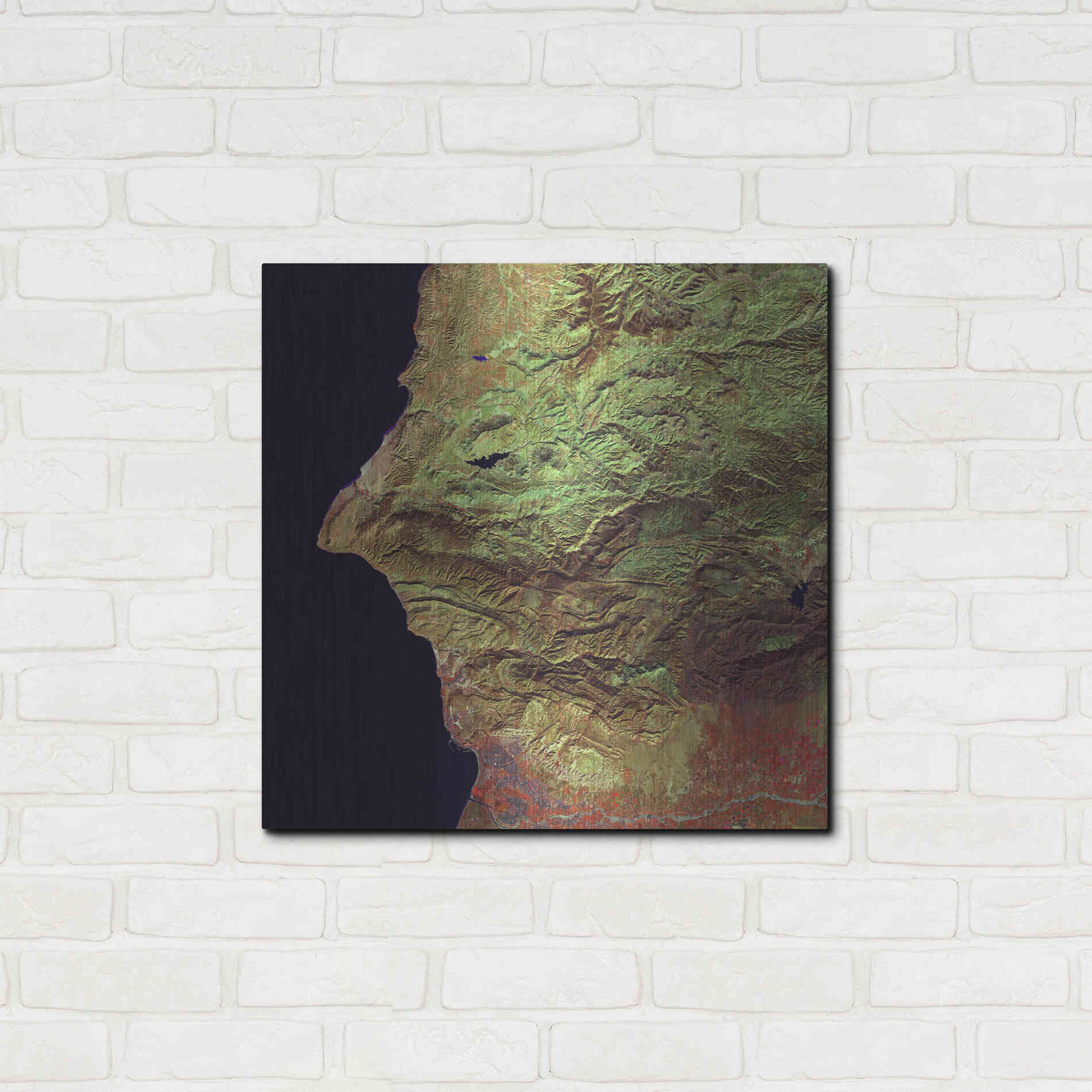 Luxe Metal Art 'Earth as Art: Earth Selfie,' Metal Wall Art,24x24