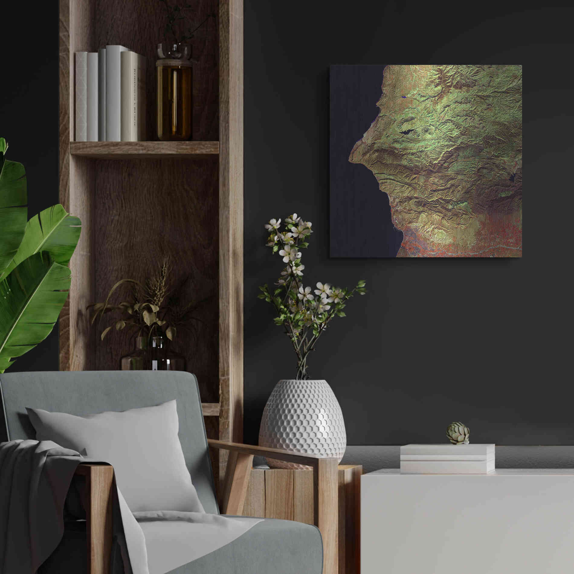 Luxe Metal Art 'Earth as Art: Earth Selfie,' Metal Wall Art,24x24