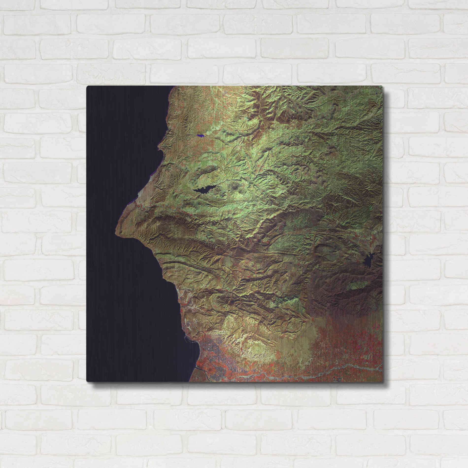 Luxe Metal Art 'Earth as Art: Earth Selfie,' Metal Wall Art,36x36