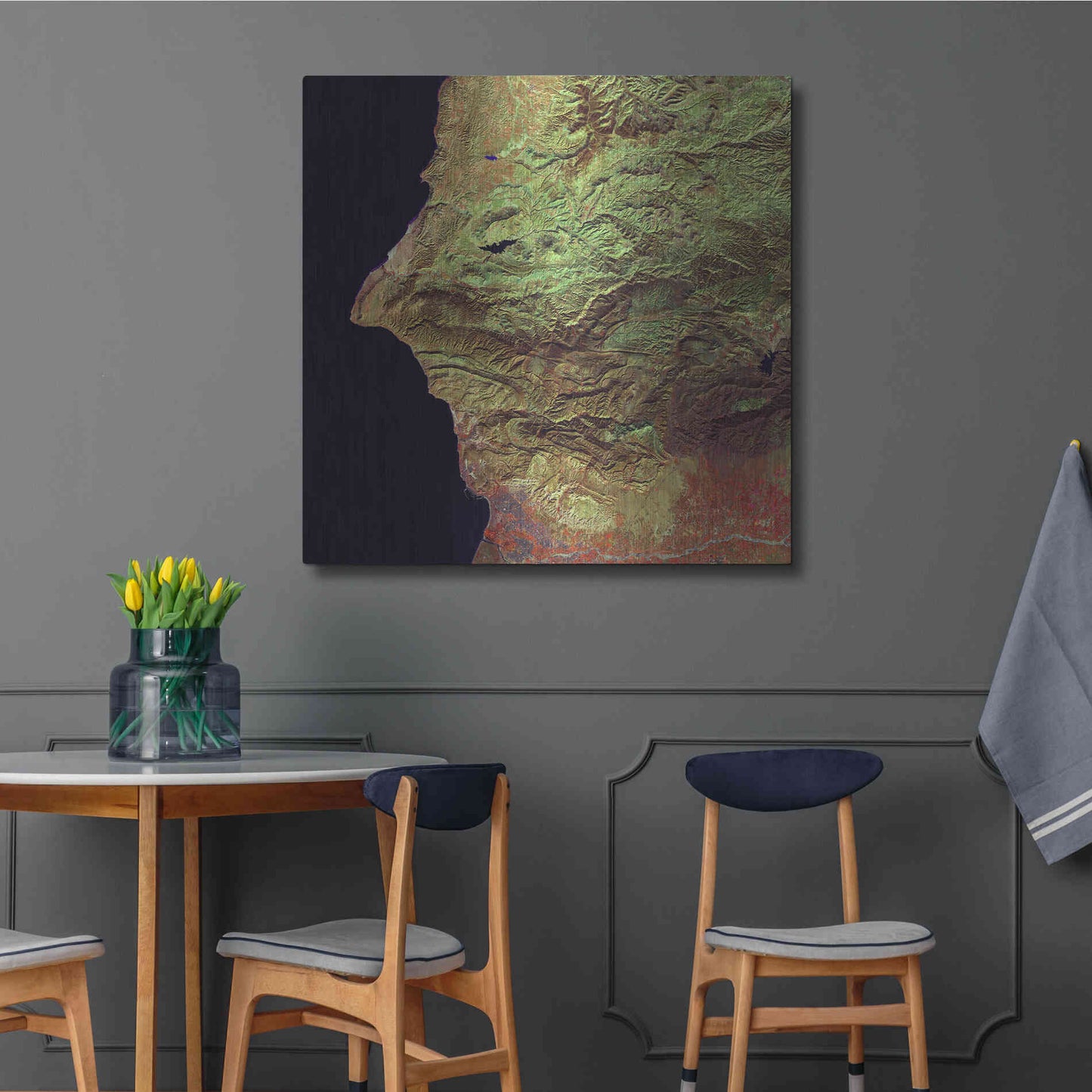 Luxe Metal Art 'Earth as Art: Earth Selfie,' Metal Wall Art,36x36