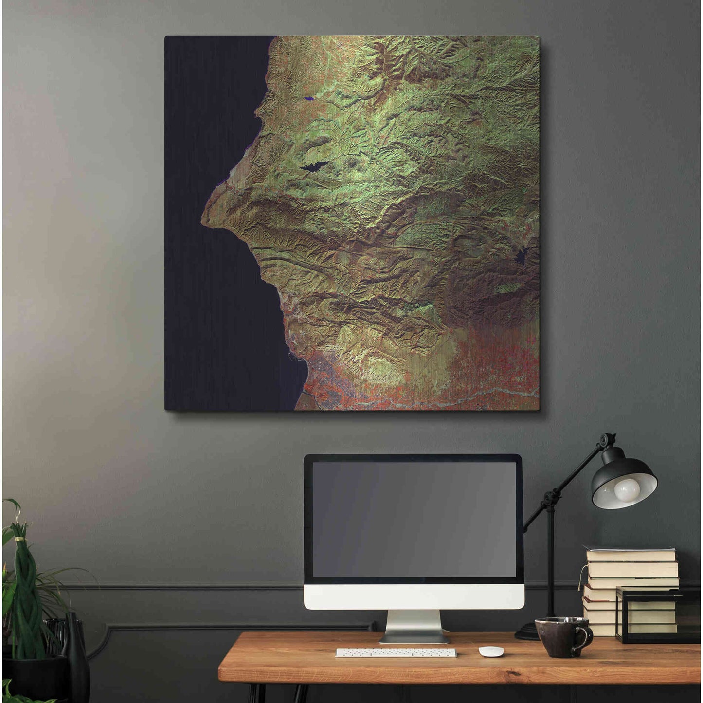 Luxe Metal Art 'Earth as Art: Earth Selfie,' Metal Wall Art,36x36