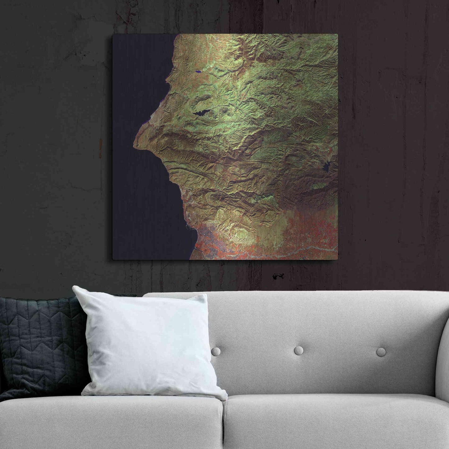 Luxe Metal Art 'Earth as Art: Earth Selfie,' Metal Wall Art,36x36