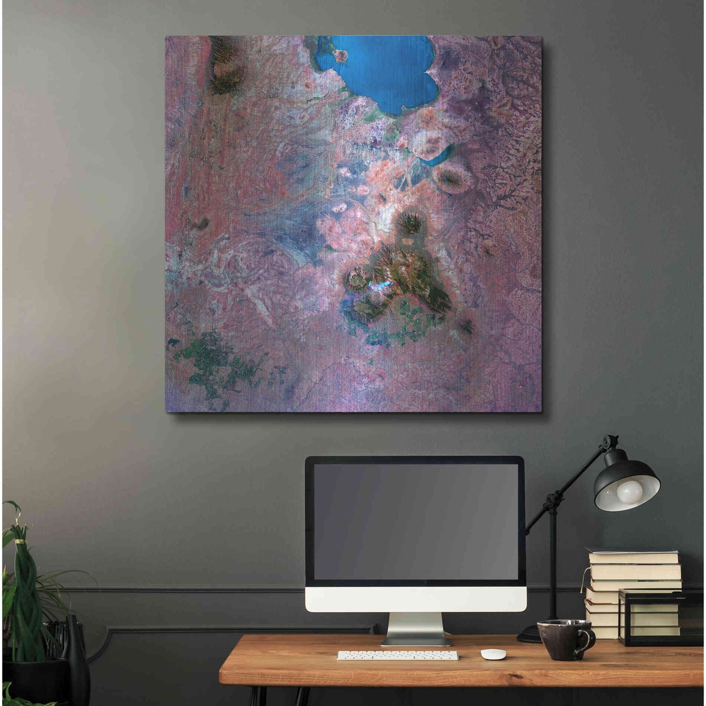 Luxe Metal Art 'Earth as Art: Mulanje Massif,' Metal Wall Art,36x36