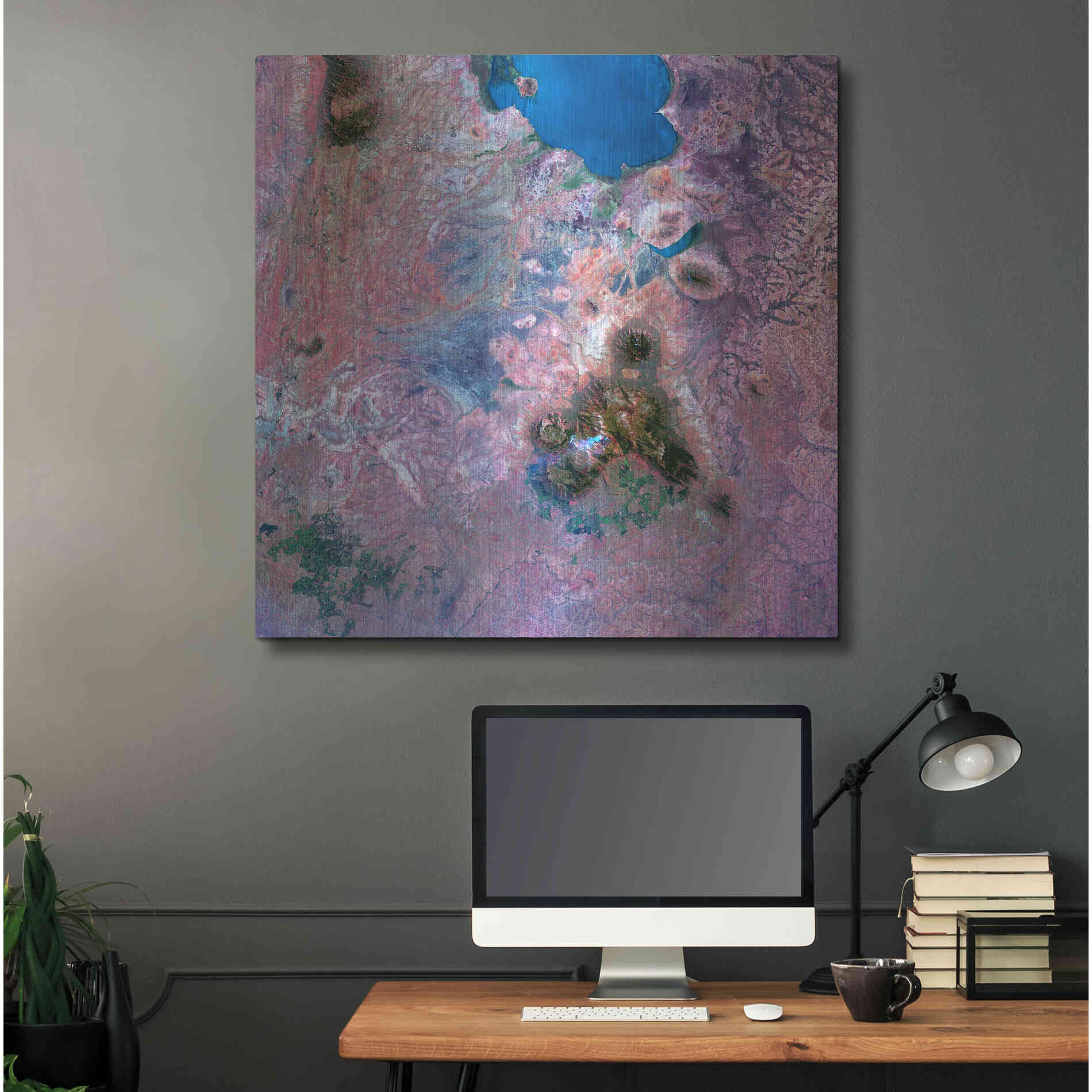 Luxe Metal Art 'Earth as Art: Mulanje Massif,' Metal Wall Art,36x36