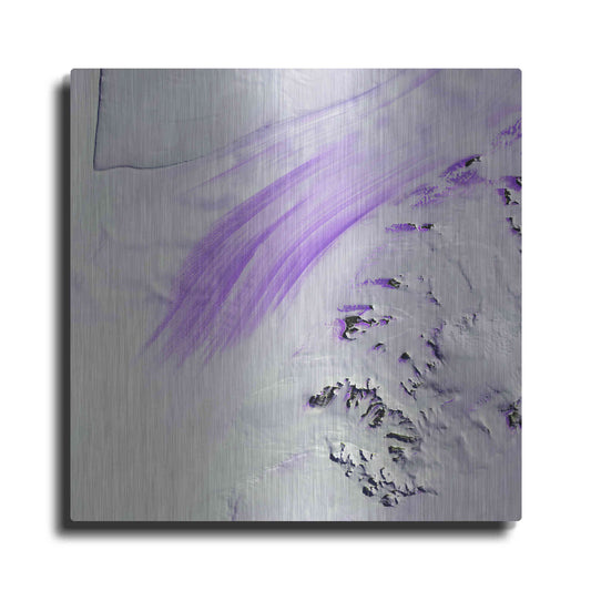 Luxe Metal Art 'Earth as Art: Slessor Glacier,' Metal Wall Art