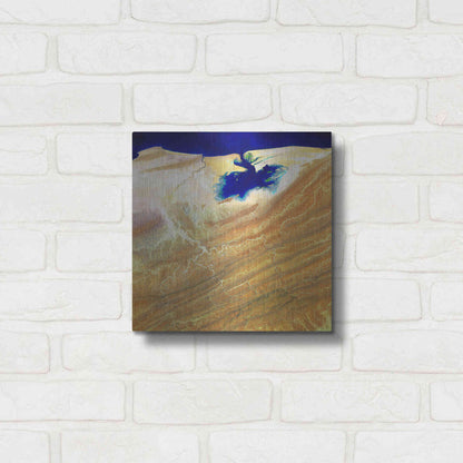 Luxe Metal Art 'Earth as Art: Ink Stain,' Metal Wall Art,12x12