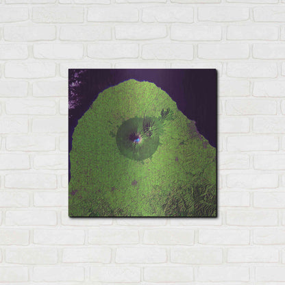 Luxe Metal Art 'Earth as Art: Mount Taranaki,' Metal Wall Art,24x24