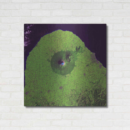 Luxe Metal Art 'Earth as Art: Mount Taranaki,' Metal Wall Art,36x36