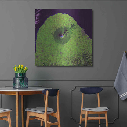 Luxe Metal Art 'Earth as Art: Mount Taranaki,' Metal Wall Art,36x36