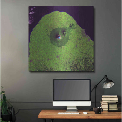 Luxe Metal Art 'Earth as Art: Mount Taranaki,' Metal Wall Art,36x36