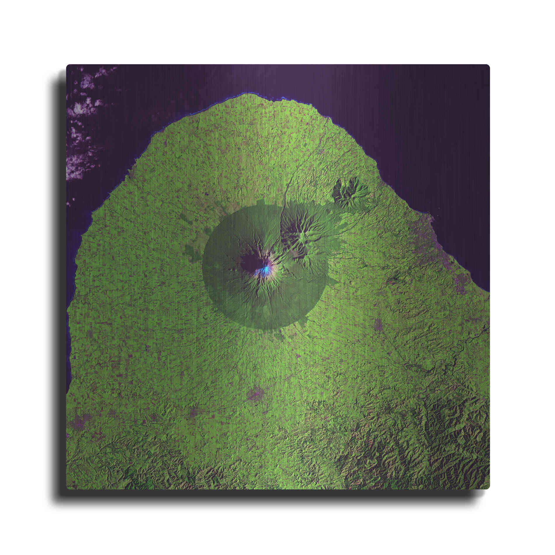 Luxe Metal Art 'Earth as Art: Mount Taranaki,' Metal Wall Art