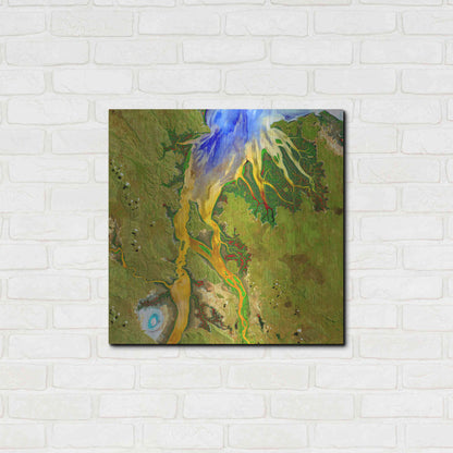 Luxe Metal Art 'Earth as Art: Nature's Patterns,' Metal Wall Art,24x24